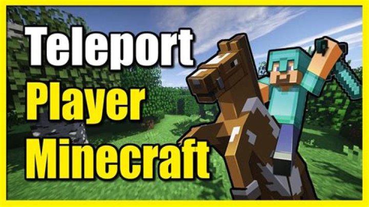How to teleport player in minecraft