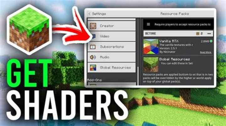 How to turn on shaders minecraft